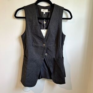 Bohme Charcoal Gray Sleeveless Vest